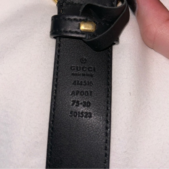 Gucci Leather Belt with Double G Buckle - Picture 4 of 5